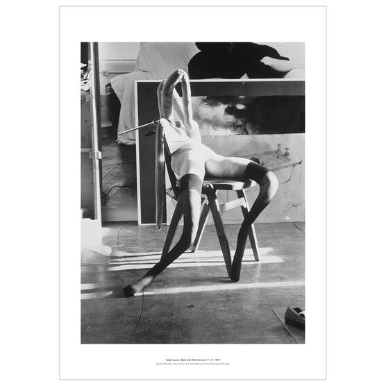 Sarah Lucas Black and White Bunny #1 poster